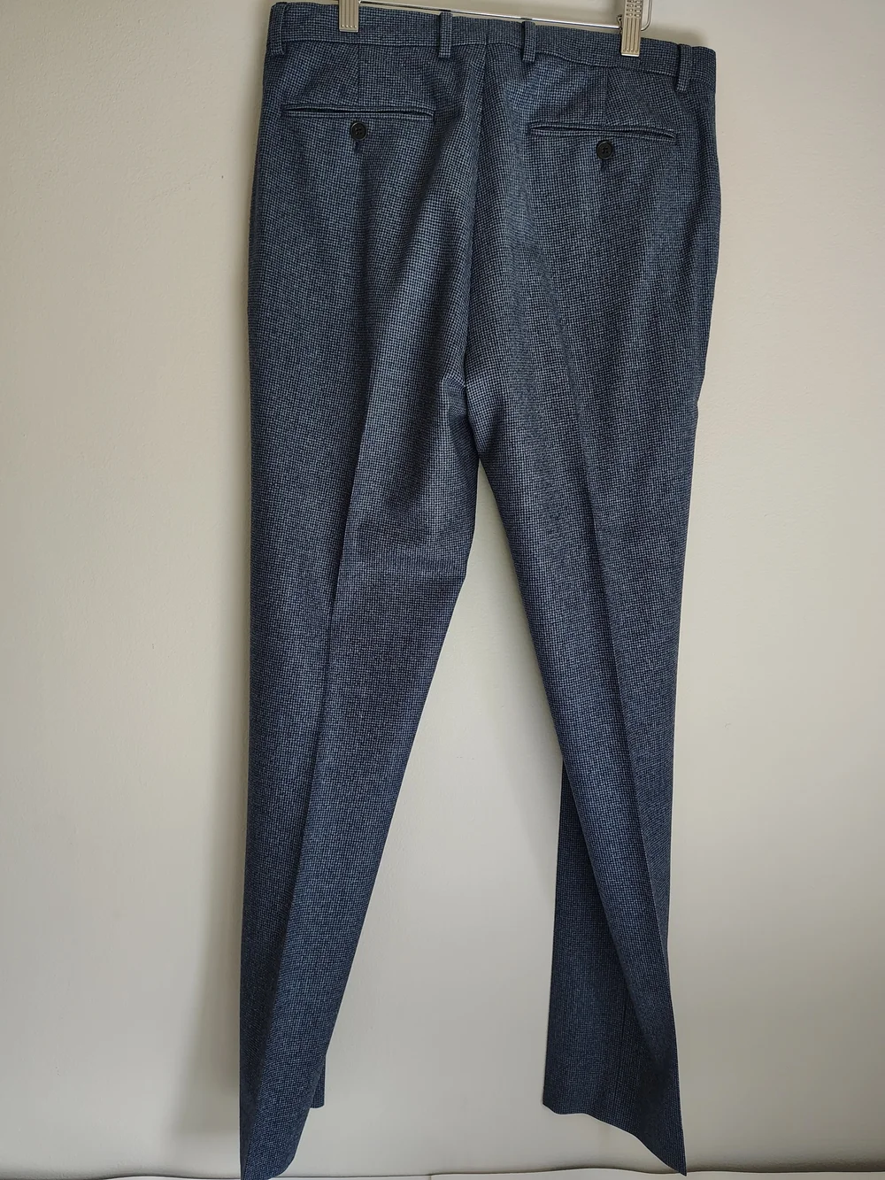 Banana Republic Marzotto Mills Wool Men's Dress Pants in Dark Blue Slim Fit